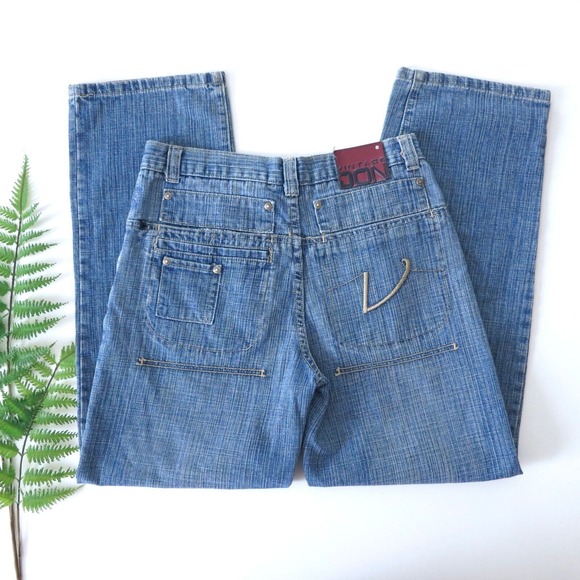 Vintage Denim - Y2K‎ Medium Wash High Rise Loose Fit Cotton Denim Jeans | 14 Girls or Women's 4